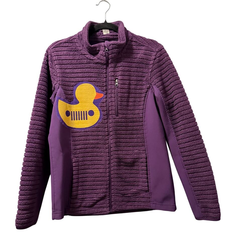 Duck Purple Jacket zip up Upcycle